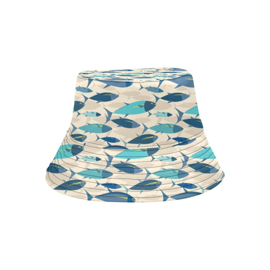 Tuna Fish Print Design LKS302 Unisex Bucket Hat