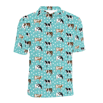 Cattle Print Design LKS405 Men Polo Shirt