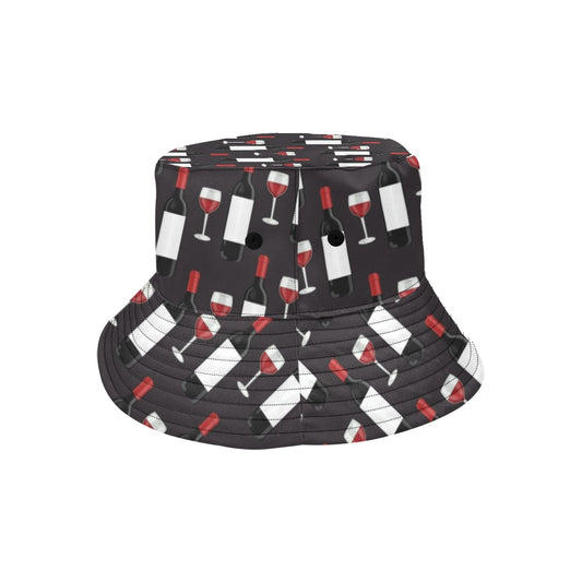 Wine Print Design LKS309 Unisex Bucket Hat