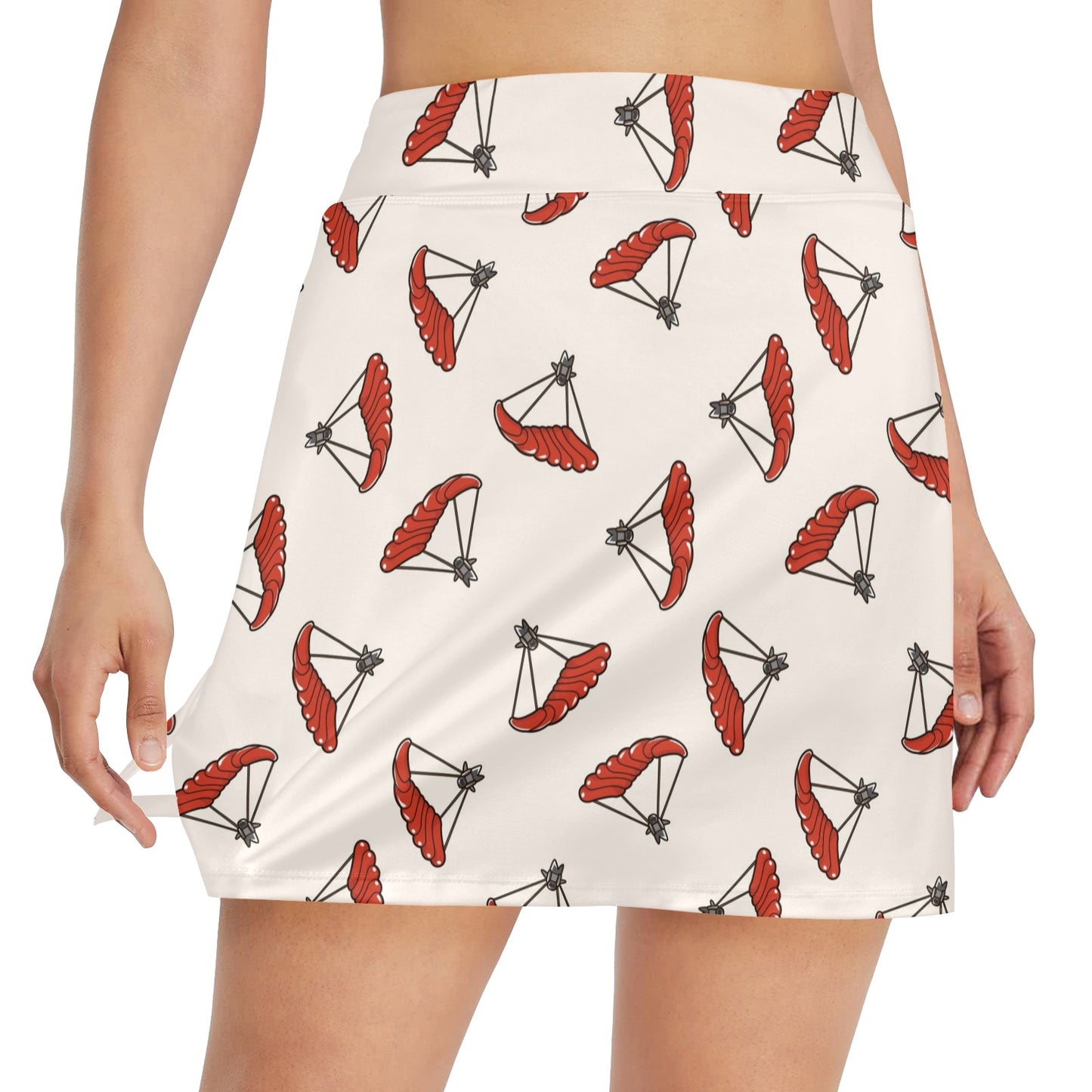 Skydiver Print Design LKS302 17" Golf & Pickleball Skort with Pockets