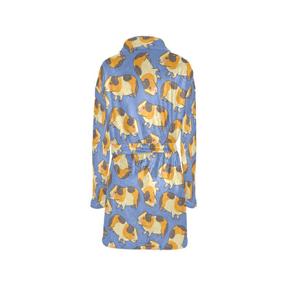 Guinea Pig Pattern Print Design 01 Women's Fleece Robe