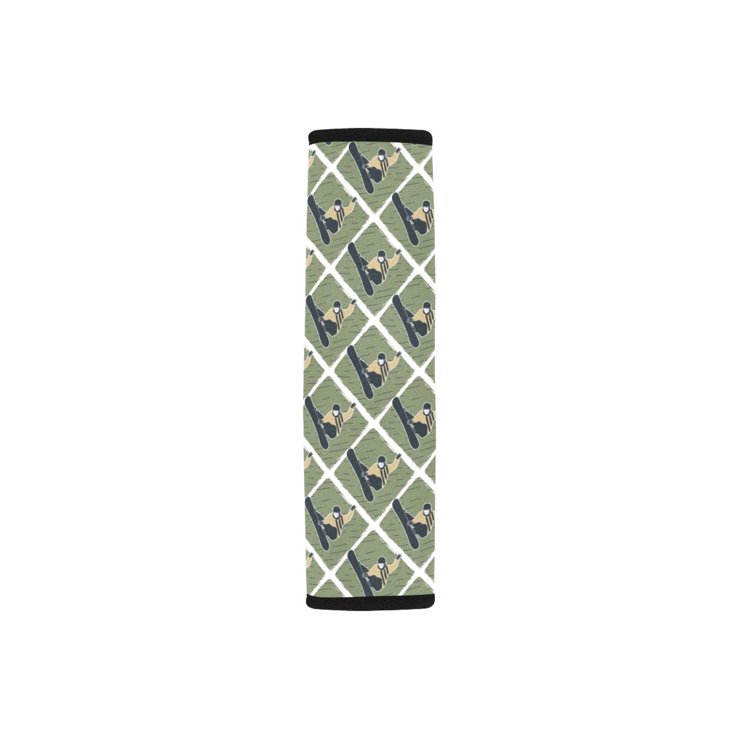 Snowboard Man Print Design LKS302 Car Seat Belt Cover