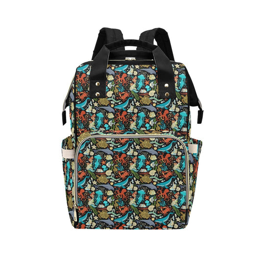 Underwater Animal Print Design LKS301 Diaper Bag Backpack