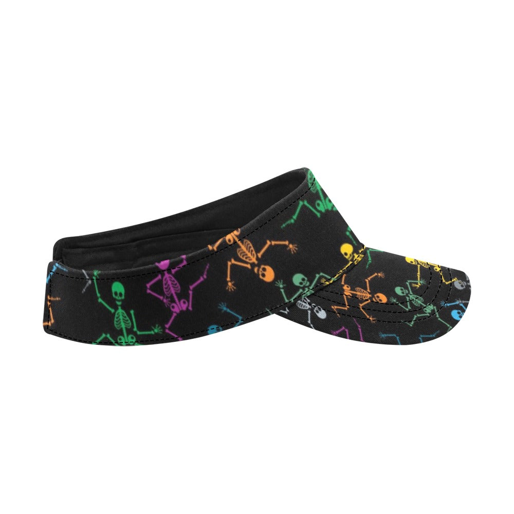 Skeleton Colorful Print Design LKS302 Unisex Sun Visor