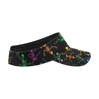 Skeleton Colorful Print Design LKS302 Unisex Sun Visor
