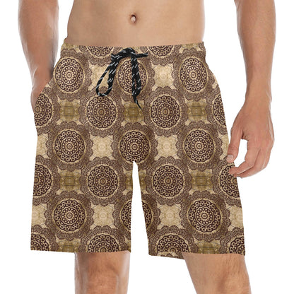 Ancient Greek Symbol Print Design LKS309 Men's Swim Trunks Beach Shorts