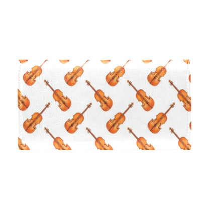 Violin Print Design LKS401 Women's Trifold Wallet