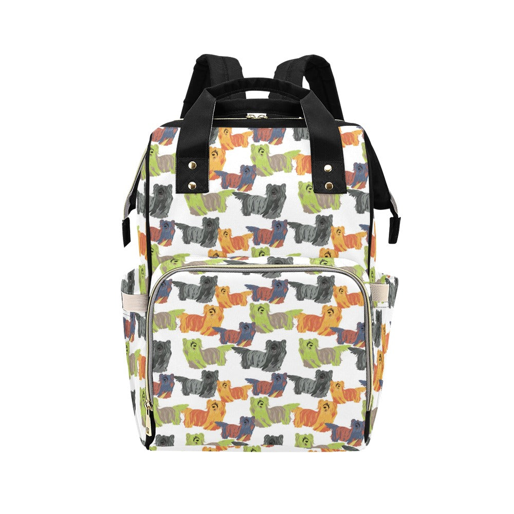 Skye Terriers Print Design LKS301 Diaper Bag Backpack