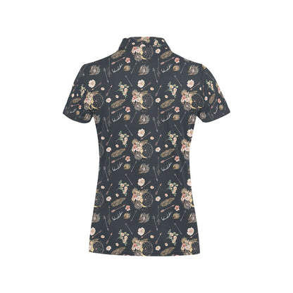 Bohemian Pattern Print Design 09 Women's Polo Shirt