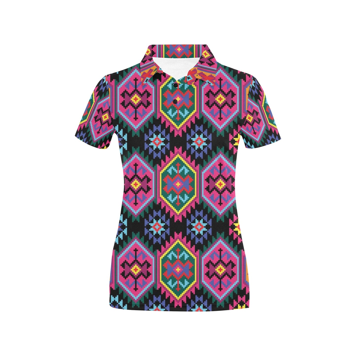 Mexican Pattern Print Design 02 Women's Polo Shirt