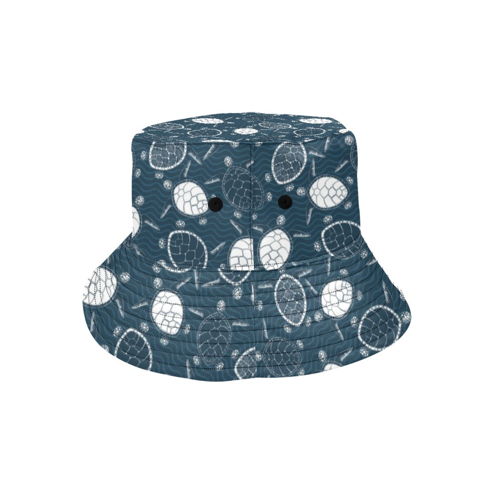 Sea Turtle Print Design LKS3015 Unisex Bucket Hat