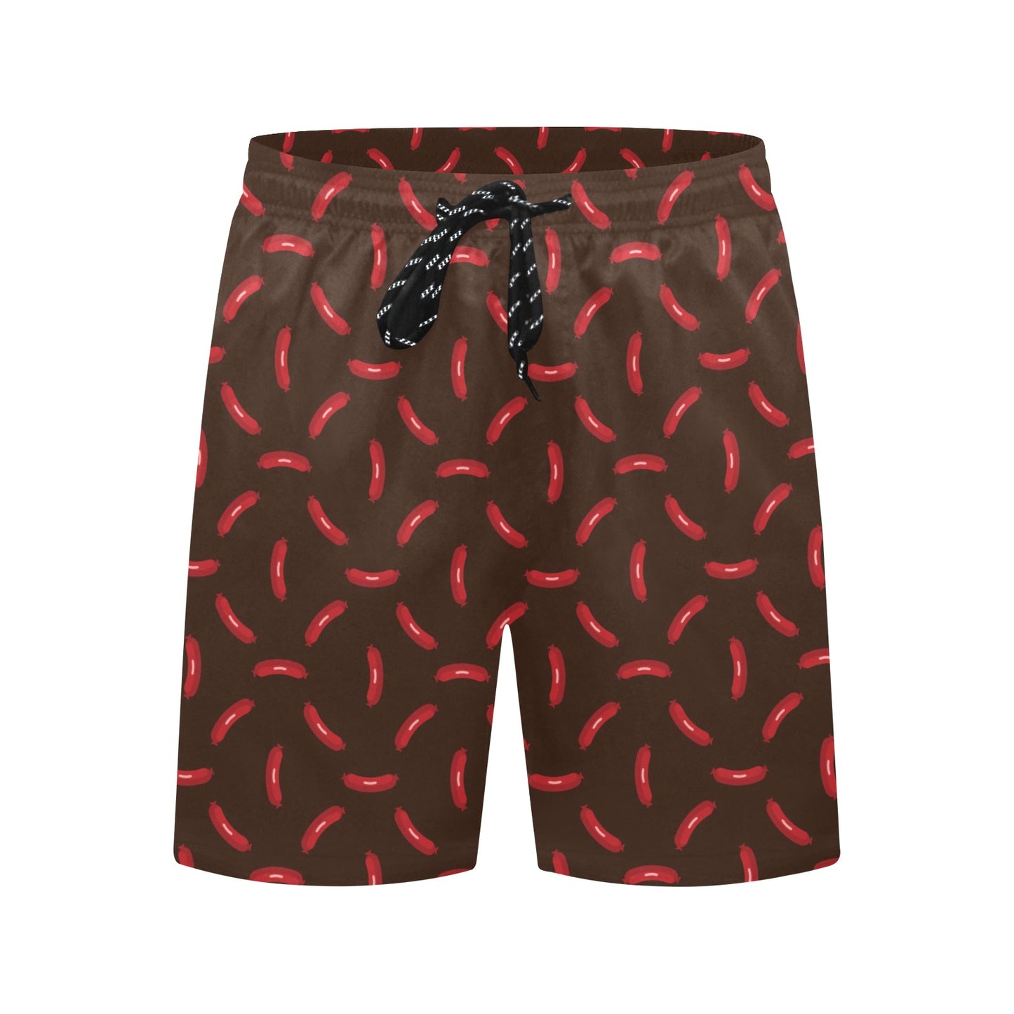 Sausage Print Design LKS302 Men's Swim Trunks Beach Shorts