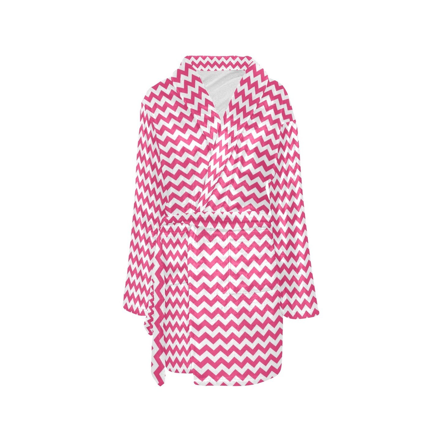 Chevron Print Design LKS402 Women's Fleece Robe