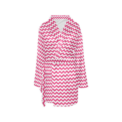 Chevron Print Design LKS402 Women's Fleece Robe