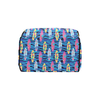 Surfboard Print Design LKS304 Diaper Bag Backpack