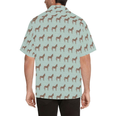 Donkey Print Design LKS402 Men's Men's Hawaiian Shirt