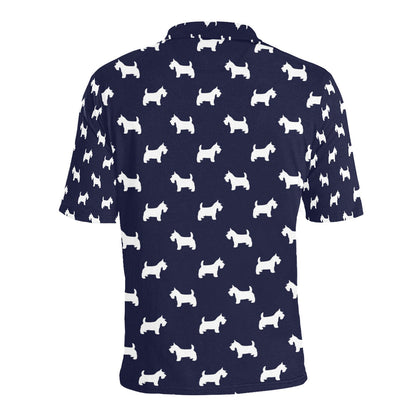 Scottish Terriers Print Design LKS3019 Men Polo Shirt