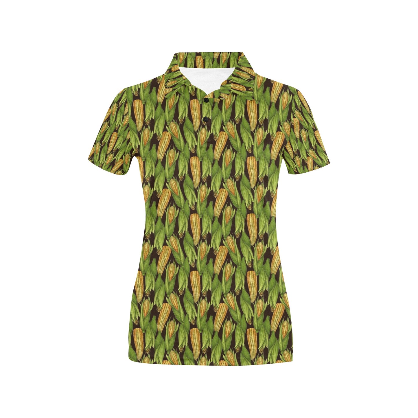 Agricultural Corn cob Print Women's Polo Shirt