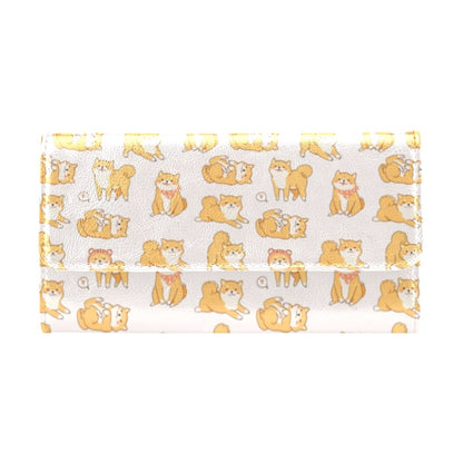 Shiba Inu Print Design LKS308 Women's Trifold Wallet