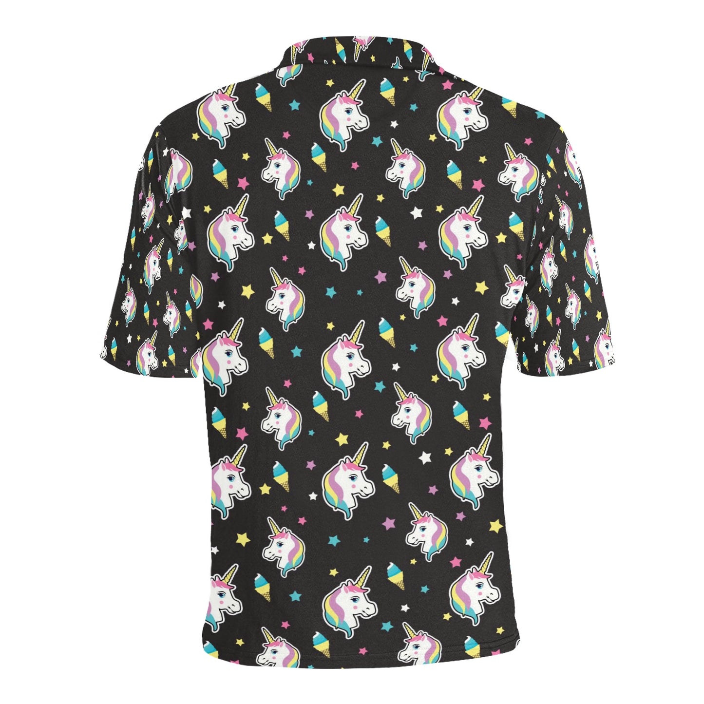 Unicorn Print Design LKS302 Men Polo Shirt