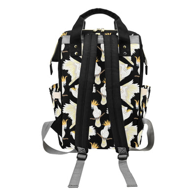 Cockatoo Print Design LKS402 Diaper Bag Backpack