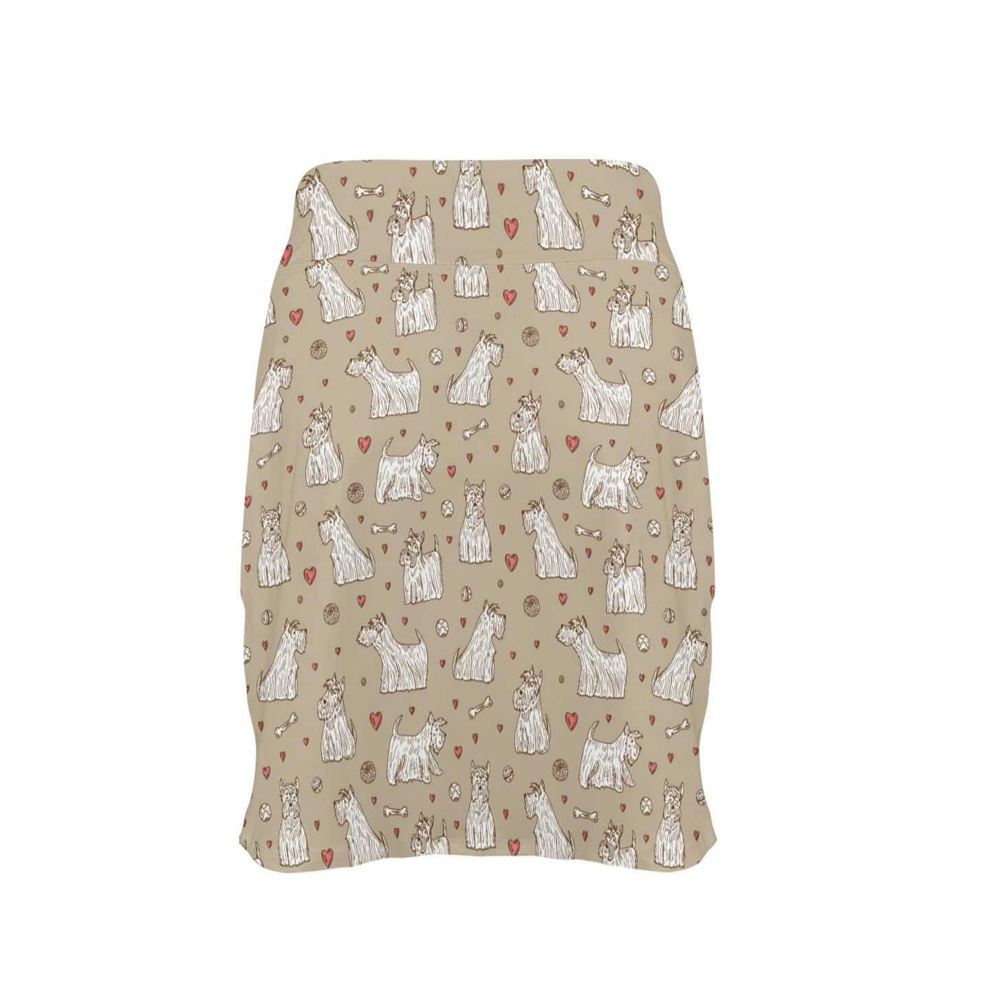 Scottish Terriers Print Design LKS3017 17" Golf & Pickleball Skort with Pockets