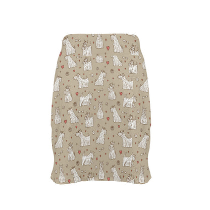 Scottish Terriers Print Design LKS3017 17" Golf & Pickleball Skort with Pockets