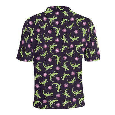 lizard Print Design LKS402 Men Polo Shirt