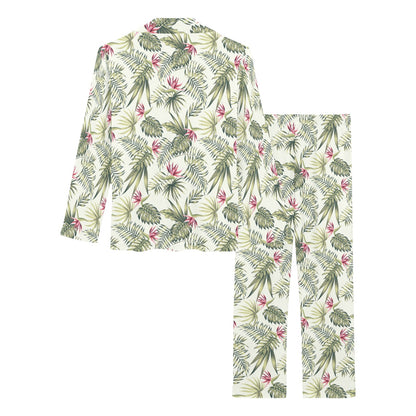 Bird Of Paradise Pattern Print Design 04 Women's Long Pajama Set