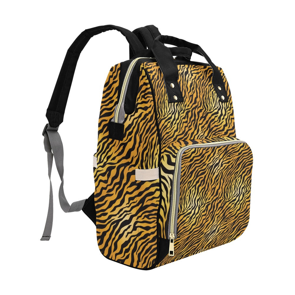 Tiger Print Design LKS302 Diaper Bag Backpack