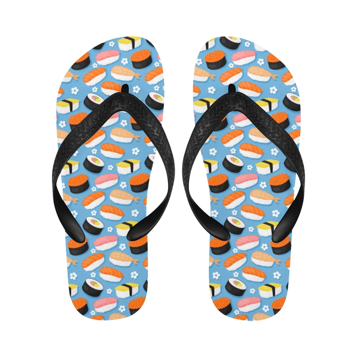 Sushi Print Design LKS304 Flip Flops