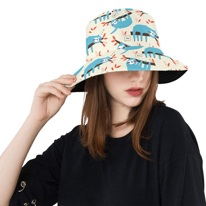 Sloth Print Design LKS3011 Unisex Bucket Hat