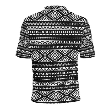Tribal Pattern Print Design LKS301 Men Polo Shirt