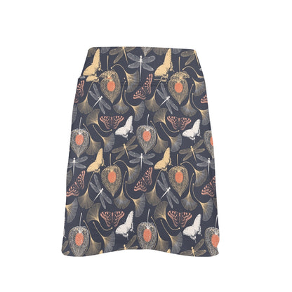Dragonfly Print Design LKS404 17" Golf & Pickleball Skort with Pockets