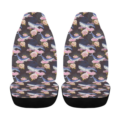Blue Whale Print Design LKS401 Car Seat Covers