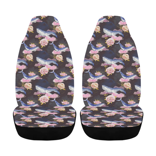 Blue Whale Print Design LKS401 Car Seat Covers