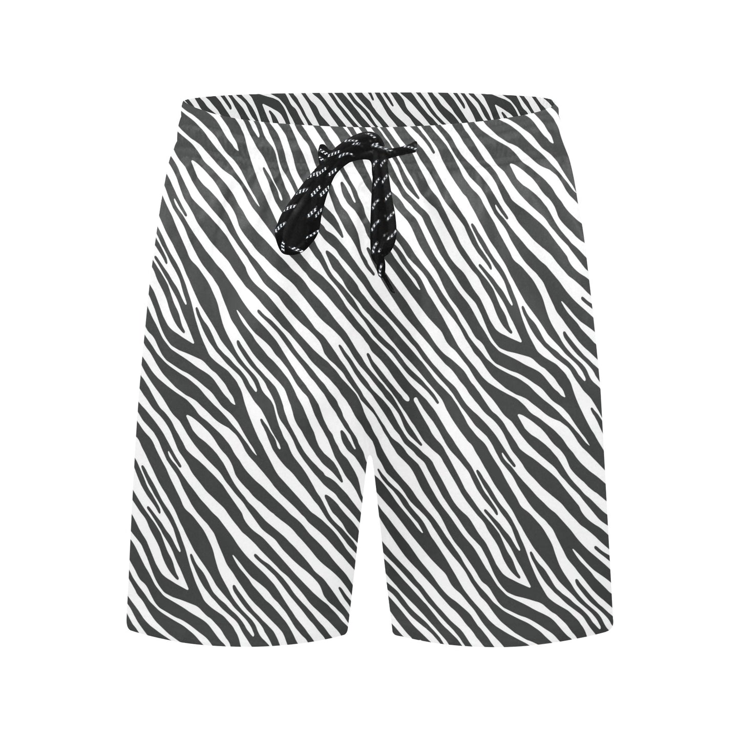 Zebra Classic Print Design LKS302 Men's Swim Trunks Beach Shorts