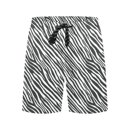 Zebra Classic Print Design LKS302 Men's Swim Trunks Beach Shorts