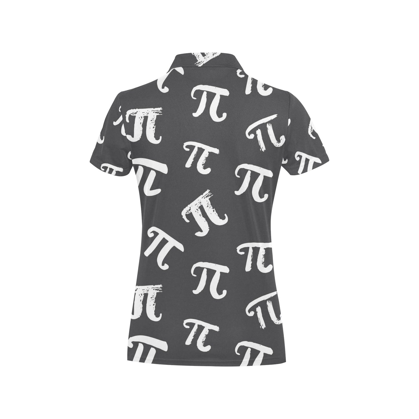 Pi Day Pattern Print Design A02 Women's Polo Shirt