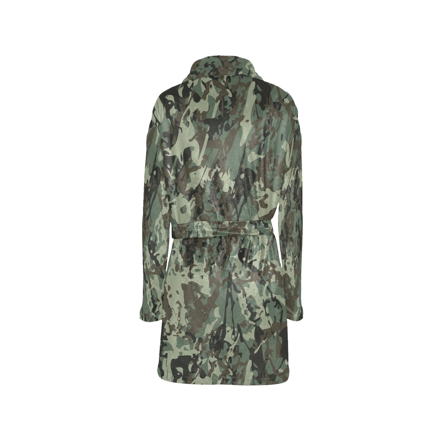 Camouflage Pattern Print Design 06 Women's Fleece Robe