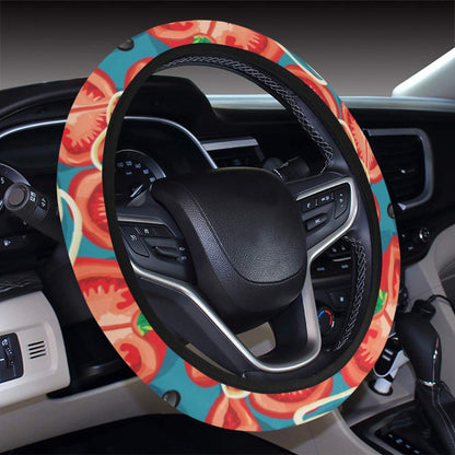 Tomato Print Design LKS301 Steering Wheel Cover with Elastic Edge