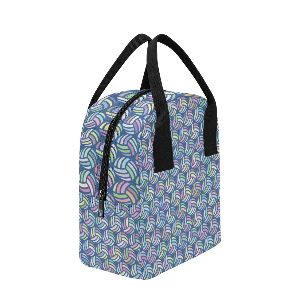 Volleyball Print Design LKS301 Insulated Lunch Bag
