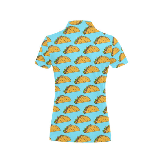 Taco Pattern Print Design TC03 Women's Polo Shirt