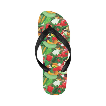 Salad Mix Vegetableprint Design LKS301 Flip Flops