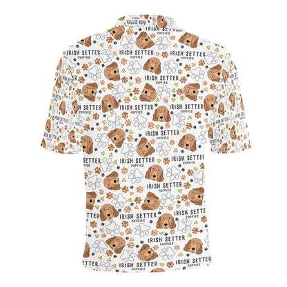 Setters Irish Print Design LKS301 Men Polo Shirt