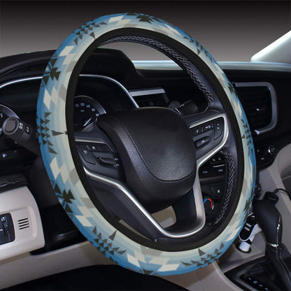 Southwest Pattern Print Design LKS304 Steering Wheel Cover with Elastic Edge