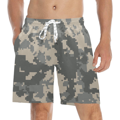 ACU Digital Camouflage Men's Swim Trunks Beach Shorts