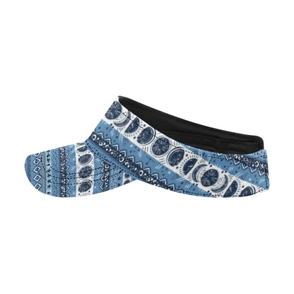 Sun Moon Pattern Print Design LKS306 Unisex Sun Visor