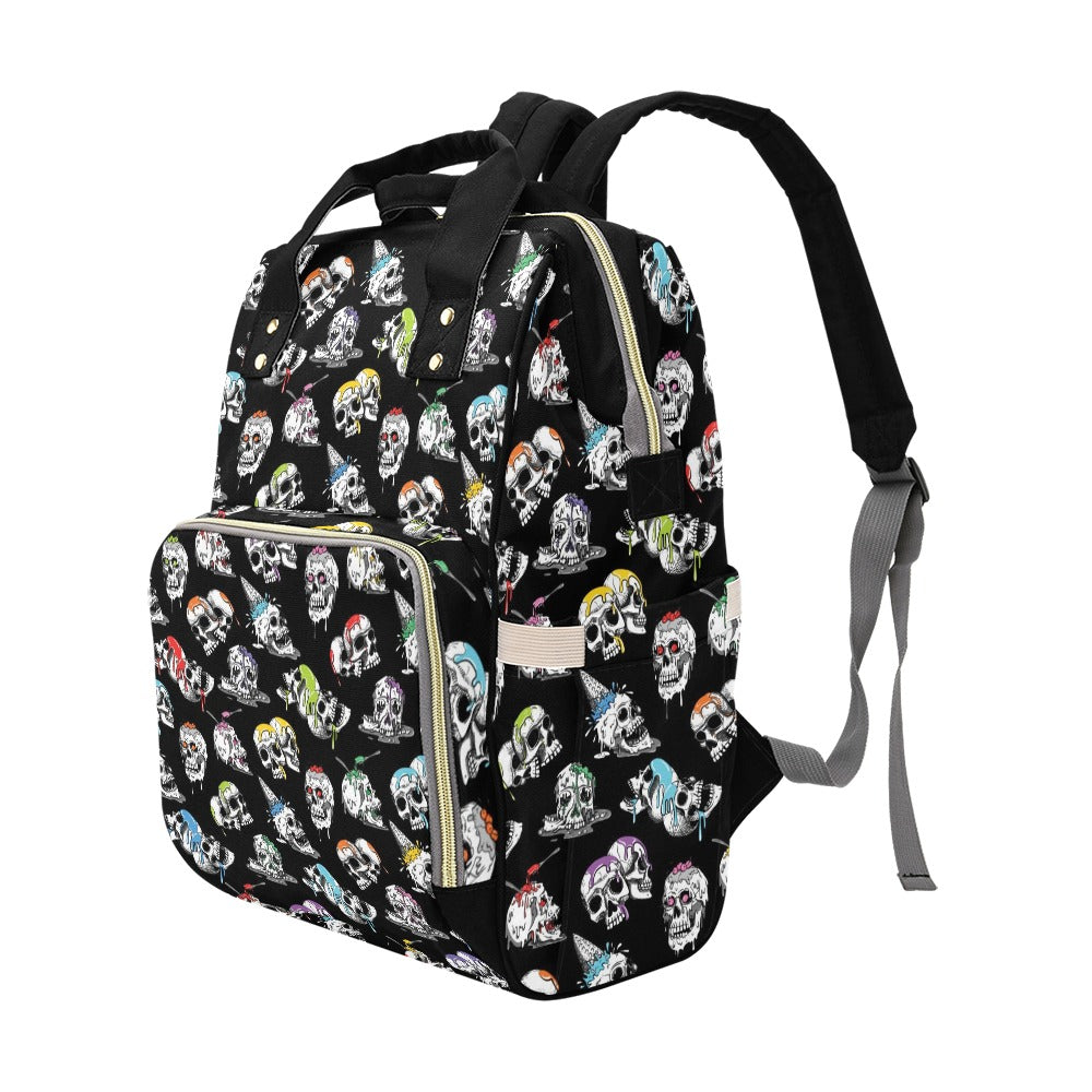 Skull Print Design LKS3013 Diaper Bag Backpack