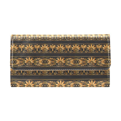 Ancient Greek Print Design LKS303 Women's Trifold Wallet